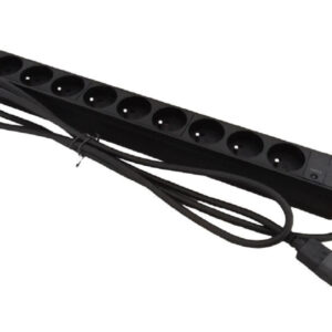 Listwa zasilająca rack 19 cali PDU gniazdo 9 x CEE 7/5 wtyk IEC320 C14