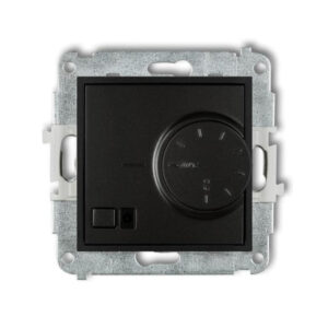 MINI Regulator temperatury elektroniczny z czujnikiem powietrznym czarny mat 12MRT-2