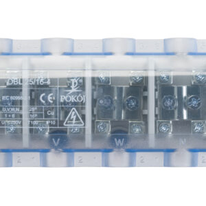 Odgałęźnik instalacyjny 4P OBL 25/16-4 4x25mm2/10x16mm2 szaro-niebieski A13-6148