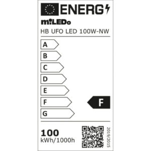 Oprawa przemysłowa HB UFO LED 100W-NW 10000lm barwa neutralna 4000K 110 IP65 czarny 31405