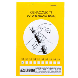 Oznacznik do opisywania ręcznego TS 0 biały E04ZP-02010100100 /910szt./
