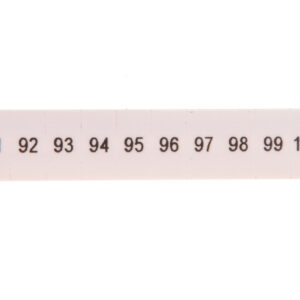 Oznacznik do złącz szynowych, opisówka ZB 5 numerowana od 91-100 kolor biały /10szt./