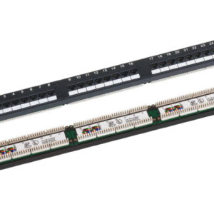 Patch panel 1U/19 cali UTP nieekranowany 24 porty kat. 5E złącza LSA PK-U5-1