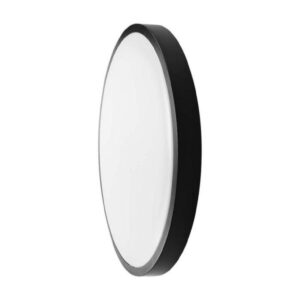 Plafoniera LED 24W 2500lm 4000K Dioda SAMSUNG IP44 Okrągła fi295 Mleczny Czarna Ramka 5 Lat Gwarancji 76371-24