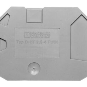 Pokrywa zamykająca 2,2x57,8x47,5mm szara D-UT 2,5/4-TWIN 3047141