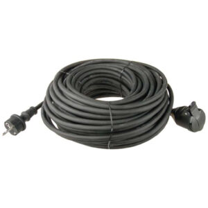 Przedłużacz 1-gniazdo z/u 30m /H07RN-F 3x1,5/ czarny P01730