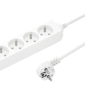 Przedłużacz 4-gniazda z/u 16A 3m /OMY 3x1,5/ biały PS-470 T-110740