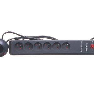 Przedłużacz EcoLine Comfort Switch 6x230V /+wyłącznik nożny/ 2m antracyt H05VV-F 3G1,5 1159454616
