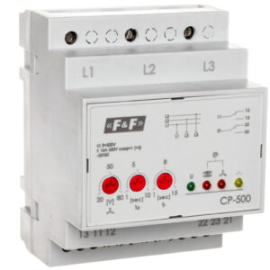 Przekaźnik kontroli napięcia 3-fazowy 2P 2x8A 3x500V 150-210V AC (bez N) CP-500