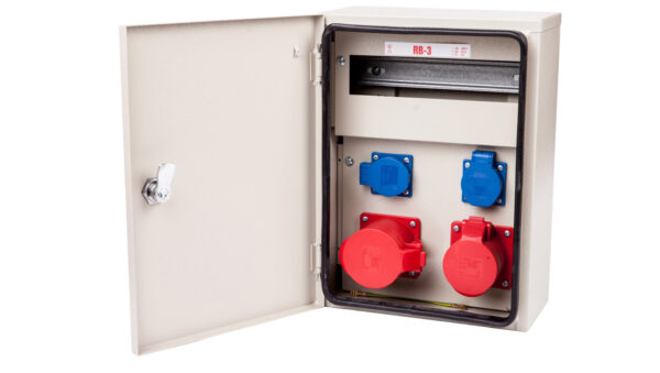 Rozdzielnica budowlana 11 modułów 16A/5P + 32A/5P + 2 X 2P+Z 230V IP54 RB-3