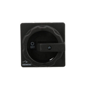 Rozłącznik główny 3P 32A 11.5kW AC23A 400V montaż tablicowy pokrętło czarne otwór centralny 22.5 mm 3LD2254-0TK51
