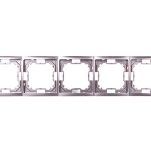Simon Basic Neos Ramka pięciokrotna stal inox BMRC5/21
