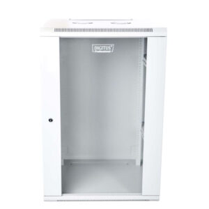 Szafa krosowa wisząca niedzielona 19 cali 21U 600x600x997 szara DN-W19 21U/600