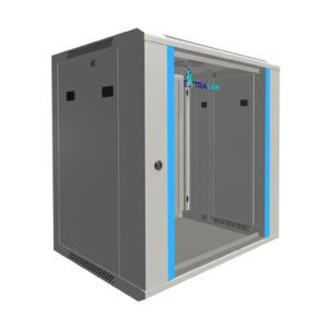 Szafa rack montowana na ścianie Extralink 12U 600x450 Szara