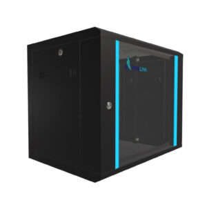 Szafa rack montowana na ścianie Extralink 9U 600x450 Czarna