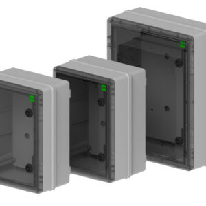 INDUSTRIAL Szafka rozdzielcza hermetyczna SR1 252x352x142mm 400V IP65 transparentna 2753-01