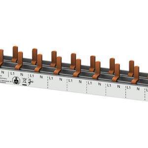 Szyna łączeniowa 1P+N 10mm2 sztyftowa 12 modułowa dla Wyłączników 1P+N wąskich (5SV1 5SV6 5SL60) pełna izolacja 5ST3674-0