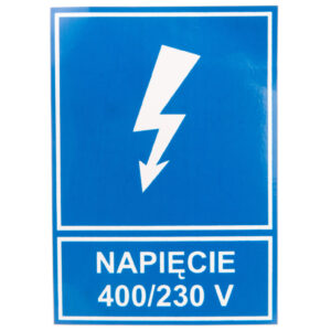Tabliczka /znak informacyjny/ TZI 74X105S N.400/230V E04TZ-01041121100 /10szt./
