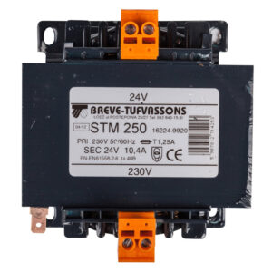 Transformator 1-fazowy bezpieczeństwa STM 250 230/ 24V 10,4A, Ta 40, 16224-9920