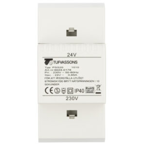 Transformator 1-fazowy modułowy bezpieczeństwa PSS 20 230/ 24V 0,85A, na szynę DIN, IP40, Ta 40, 16024-0178