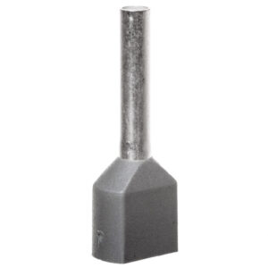 Tulejka kablowa izolacyjna podwójna 0,75mm2, AI-TWIN 2X 0,75-10 GY tulejki o długości 10mm, kolor szary 3200975 /100szt./
