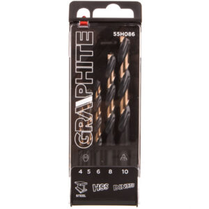 Wiertła do metalu HSS-CNC, 124st, Pro-Tec 4.0 - 10mm /zestaw 5szt./ 55H086