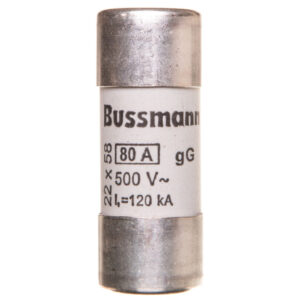 Wkładka cylindryczna 22x58mm 80A gG 500V AC C22G80