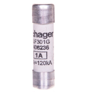 Wkładka topikowa cylindryczna BiWtz 10x38 mm gG 1A 500V AC LF301G /10szt./