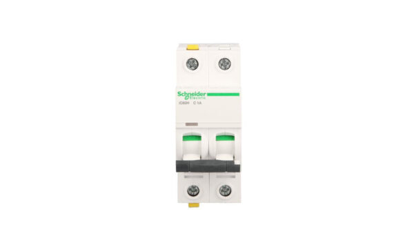 Wyłącznik nadprądowy 2P C 1A 10kA AC iC60H-C1-2 A9F07201