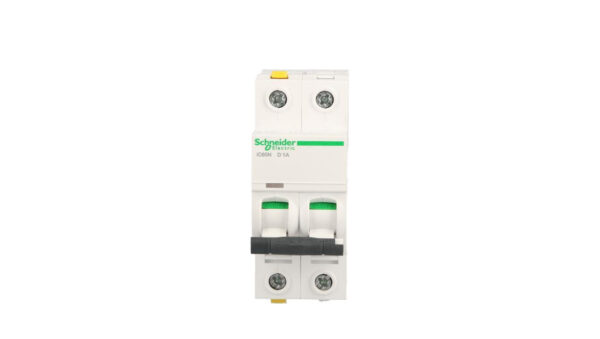 Wyłącznik nadprądowy 2P D 1A 6kA AC iC60N-D1-2 A9F05201