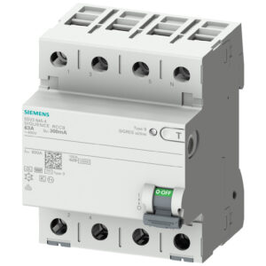 Wyłącznik różnicowoprądowy 4P 63A 0,03A Typ B 400V AC 5SV3346-4
