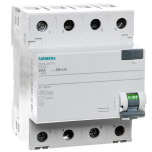 Wyłącznik różnicowoprądowy 4P 80A 0,03A Typ AC 30mA 400V SENTRON 5SV4347-0