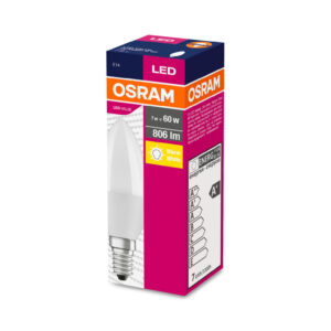 Żarówka LED VALUE CLASSIC B 60 E14 7,5W 806lm 2700K 827 FR non-dim 4058075152915