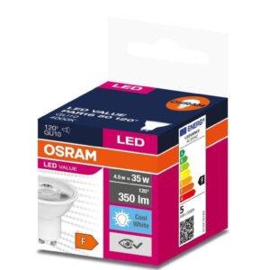 Żarówka LED VALUE PAR16 35 GU10 4,5W 350lm 4000K 840 120st. 4058075198708