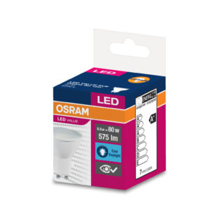 Żarówka LED VALUE PAR16 80 GU10 6,9W 620lm 6500K 865 120st. 3 LATA GWARANCJI 4058075096745