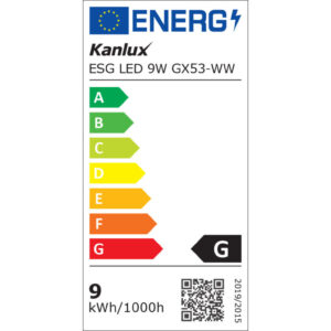 Żarówka Led ESG LED 9W GX53-WW 720lm 3000K barwa ciepła 22422