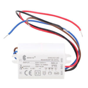 Zasilacz LED 12V DC 6W 0,5A IP65 /z zabezpieczeniami/ ZLDP 06-12YCL 19712-9035