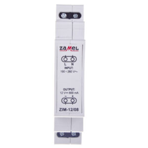 Zasilacz impulsowy 230VAC/12VDC 0,8A ZIM-12/08 EXT10000158